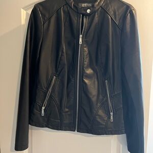 Kenneth Cole Women’s Black Leather Jacket